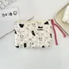 5425 bolsa de almacenamiento portátil de algodón acolchado floral acolchado, monedero suave, boca, sobre rojo, almacenamiento de cosméticos y artículos diversos