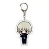 Atacado de Anime Jujutsu Kaisen Mercadoria de Anime Feito por Fãs Versão Q Chaveiro de Acrílico Transparente Dupla Face Bidimensional Transfronteiriço