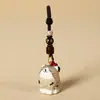 Chaveiro de madeira esculpida à mão criativo de gato, pingente para chave de carro, feminino, fofo, para animal de estimação, pingente de mochila escolar, presente para namoradas, atacado