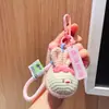 Chaveiro Pingente de Boneca de Crochê Desenho Animado Casal de Bonecas Fofas Presente Decoração de Mochila Feminina Presente