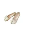 Nuevos Zapatos Planos de Ballet Nube Franceses de Estilo Veraniego~ Piel Suave Moño Punta Delantera Plana Punta Dividida Pezuña de Cerdo