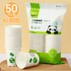 50 Vasos de Papel Desechables, Engrosados, Boutique para el Hogar, Vasos Comerciales para Té, Bebidas Calientes y Frías, Vasos para Té de Leche, Estilo Picnic Camping