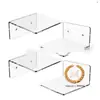 Estante de pared de cocina acrílico transparente, estante de exhibición, estante flotante decorativo de almacenamiento para soporte de router de monitoreo