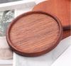 Filigrana Esmalte Madera de Acacia Haya Nogal Negro Esterilla Aislante Posavasos Taza para el Té Posavasos de Madera Maciza