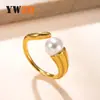 Novas Joias de Aço Inoxidável Transfronteiriças, Anéis Empilháveis Leves de Luxo Estilo Ins, Anéis Redondos Abertos Fundidos, Venda Direta do Fabricante