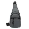 2026 Nueva Bolsa de Pecho para Hombre Estilo Coreano Casual de Negocios de un Solo Hombro para Teléfono Bolsa Cruzada Ligera Multifuncional para Exteriores