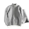 Suéter versátil de nuevo diseño para hombre, cárdigan de estilo casual, chaqueta con cremallera y cuello alto, abrigo de punto para otoño e invierno