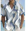 Elegante camisa estampada floral para mediana edad y personas mayores, top de manga corta para verano