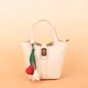 Colgante de Bolsa de Flor de Fruta Paula Transfronteriza Tulipán Llavero de Coche Colgante Lindo Logo Imprimible Venta al por Mayor