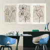 Pintura em Tela Triptíco para Sala de Estar e Quarto, Pintura Decorativa Estilo Chinês em Tela a Óleo de Alta Definição, Arte de Parede, Personalização do Cliente