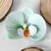 Cabeça de Flor Phalaenopsis de Filme 3D Simulado Acessórios de Flor Simulada Enfeite de Cabeça de Flor Grampo de Cabelo DIY Feito à Mão Decoração de Casamento