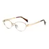 Gafas Ultraligeras de Titanio Puro con Protección contra Luz Azul, Montura Grande Ojo de Gato 57 para Mujer, Bx7002, Estilo Old Money con un Toque Cool, Se Pueden Adaptar con Lentes Graduados, 98762