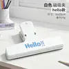 Nuevo clip magnético de cola larga para cuenta manual color macarrón plástico clip magnético para cuenta manual columpio estudiante Clip para facturas y papeles de examen