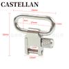 Hebilla plana de correa de metal de acero de alta resistencia de 1 pulgada, hebilla de correa de metal de liberación rápida, hebilla plateada de madera de alta resistencia