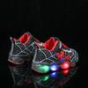 2022 Primavera y Otoño Nuevos Zapatos Deportivos de Malla de Dibujos Animados para Niños Zapatos de Malla Transpirable para Niños con Luz LED