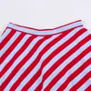 Ropa para Mujer Europea Americana AliExpress INS Estilo Caliente Moda Falda Midi Rayada en Capas