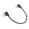 Cabo de Extensão USB 2.0 Am Dobra à Esquerda para USB Am Dobra à Esquerda Dispositivo Inteligente Dupla Curva USB Macho para Macho