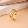 Anillo Europeo y Americano Transfronterizo de Diamante Completo para Mujer, Apertura de Circonita de Gama Alta de Nicho, Anillo Ajustable, No se Desvanece, Venta al por Mayor Versátil