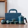 Juego de Té Kung Fu Camping Equipo Portátil para Preparar Té Juego Rápido de Tazas de Té Una Tetera Cuatro Tazas Regalo de Negocios Kung Fu Tea
