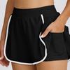 Nuevos Minishorts de Yoga Plisados Transfronterizos para Mujer de Cintura Alta Ligeros Transpirables de Secado Rápido para Fitness Correr Deportes al Aire Libre