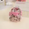 Bolsa Fofa Estilo Coreano Ins Desenho Animado, Porta-Moedas Mini Mochila Portátil, Pingente de Chave, Bolsa para Fones de Ouvido