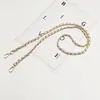 Bolso cruzado de un solo hombro versátil con cadena, bolso de moda para mujer, correa de cadena de cuero, correa de cordón para teléfono, correa de repuesto para bolso, accesorios de hardware