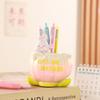 Tulipán conejo recipiente para bolígrafos adornos enviar compañeros amistad estudiantes escritorio estudio decoraciones regalo de cumpleaños niña