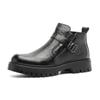 Botas para Hombre Otoño Nuevo Piel Suave Suela Blanda Suela Gruesa Piel Genuina Caña Media Botas de Piel Británicas Modernas Botas Chelsea Botas para Hombre