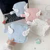 Bolsa de Maquillaje de Mano Estilo Coreano Ángel, Bolsa de Alta Calidad para Guardar Toallas Sanitarias para Estudiantes, Bolsa de Mano Portátil para Labiales para Salidas