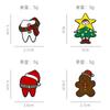Broche de desenho animado de Natal Árvore de Natal fofa Chapéu de Natal de homem de gengibre Atmosfera de feriado Gota de óleo Distintivo de liga de diamante