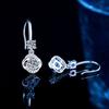 S925 Sterling Silver D Color Moissanite Brincos Sorte Quatro-folha Trevo Nicho Luz Design de Luxo Elegante High-end Brincos Femininos
