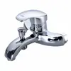 Grifo triple para bañera de agua caliente y fría de grado de exportación, grifo de latón de alto estándar, mezclador de ducha oculto para baño