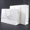 Sacola de Papel Tote Preta Sacola de Presente em Estoque Sacola de Compras Moderna Grande Sacola de Papel Kraft Branco Sacola de Presente