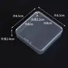 Caja de Almacenamiento Pindou Caja de Herramientas con Tapa Caja de Embalaje Manicura Usable Uña Caja de Plástico Accesorios de Ferretería Caja de Partición Transparente