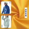Tejido de Película Transparente Elástica Alta 100D Personalizado Impermeable Chaqueta Funcional Chaqueta Cortavientos Tejido para Ropa de Trabajo