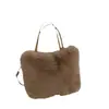 Bolsa de pelúcia portátil no atacado para mulheres 2024 nova moda bolsa de ombro fofa estilo western versátil bolsa de ombro de pelo