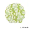 Tapete Redondo Americano Pastoral Floral Flockado para Sala de Estar Sofá Mesa de Centro Tapete de Pelo Alto-Baixo Tapete de Musgo Tridimensional Transfronteiriço