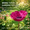 Nuevo Estaca de Metal Hecha a Mano para Jardín de Flores - Comedero de Pájaros Floral de Metal Hecho a Mano