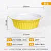 Caja de Embalaje Desechable Redonda Gruesa Dorada para Llevar, Olla de Papel de Aluminio para Exteriores con Tapa, Caja Sellada de Papel de Aluminio, Venta al por Mayor Comercial