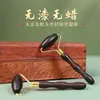 Rodillo Masajeador Facial de Palosanto Pluma de Punto Barra Facial Encaje Piel Más Firme Madera Maciza