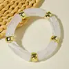 Joyería Europea y Americana, Diseño de Moda, Pulseras de Codo Acrílicas, Combinación de Colores Retro, Pulseras y Brazaletes Exagerados de Alta Gama
