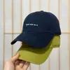 Nueva Gorra de Béisbol de Alta Calidad para Primavera/Verano, Bordado de Letras para Viajes, Visera Suave para Mujer, Estilo Coreano Adelgazante, Versátil y Moderna