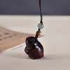 Tallados de Animales Zodiacales en Palo de Rosa - Cordones para Teléfono de Madera Maciza, Dijes para Bolsos y Colgantes Decorativos - Mayoreo