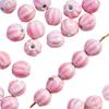 Joyería de cerámica de Jingdezhen rosa agujero grande cuentas sueltas paquete de material de bricolaje tejido a mano estudiante pulsera de cuentas cesta