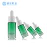 Venta al por mayor de botellas nuevas de 5ml/10ml/15ml/30ml de hombro plano transparentes para aceite esencial de esencia, muestras cosméticas embotelladas