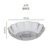 Cuenco de Fruta Transparente de Lujo Ligero de Gama Alta Material de Grado Alimenticio Mesa de Café para el Hogar Cuenco para Fruta Seca Bandeja de Almacenamiento para Snacks Venta al por Mayor