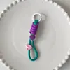 Adecuado para todo tipo de fundas de teléfono móvil, cordón corto para colgar, adornos colgantes, candado para llaves, mochila, cara sonriente de colores, cuerda para colgar con tarjeta