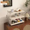 Portavasos de Acrílico de Escritorio Almacenamiento de Vasos de Agua Estante de Almacenamiento de Cocina Estante para Tazas de Mesa de Comedor Taza de Café Taza de Té de Múltiples Capas Estante para Juego de Té