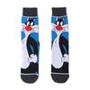 Venta al por mayor de calcetines de marea de algodón para hombre, calcetines de tubo de dibujos animados, calcetines de mujer de negocios de tubo largo transfronterizos, fábrica de animación, gran pato volador, calcetines europeos y americanos