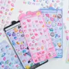 Adesivos de Alívio Estéreo 3D Adesivos de Desenho Animado Estilo Japonês Adesivos Decorativos de Diamante de Cristal para Crianças Estilo Fofo e Interessante Adesivos para Atacado